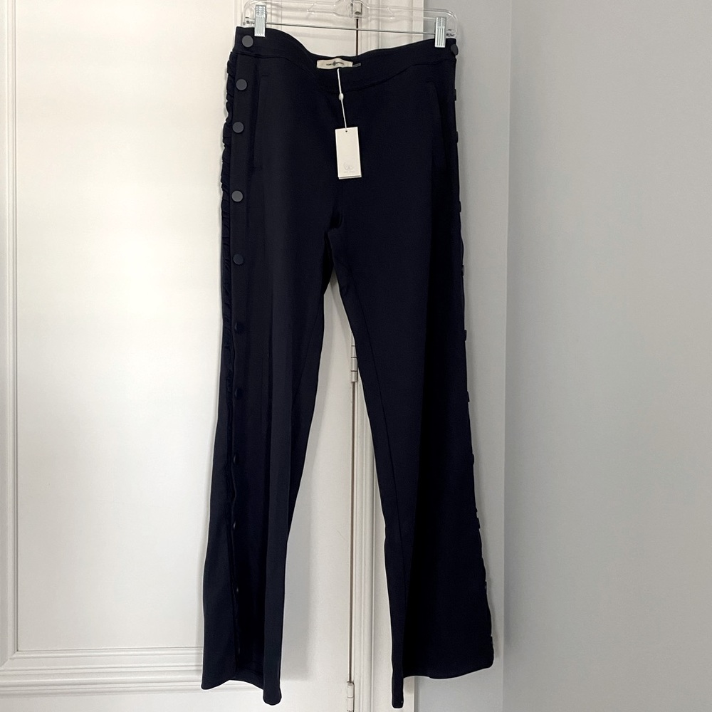Tory Sport ruffle tear away track pant navy NWT size L